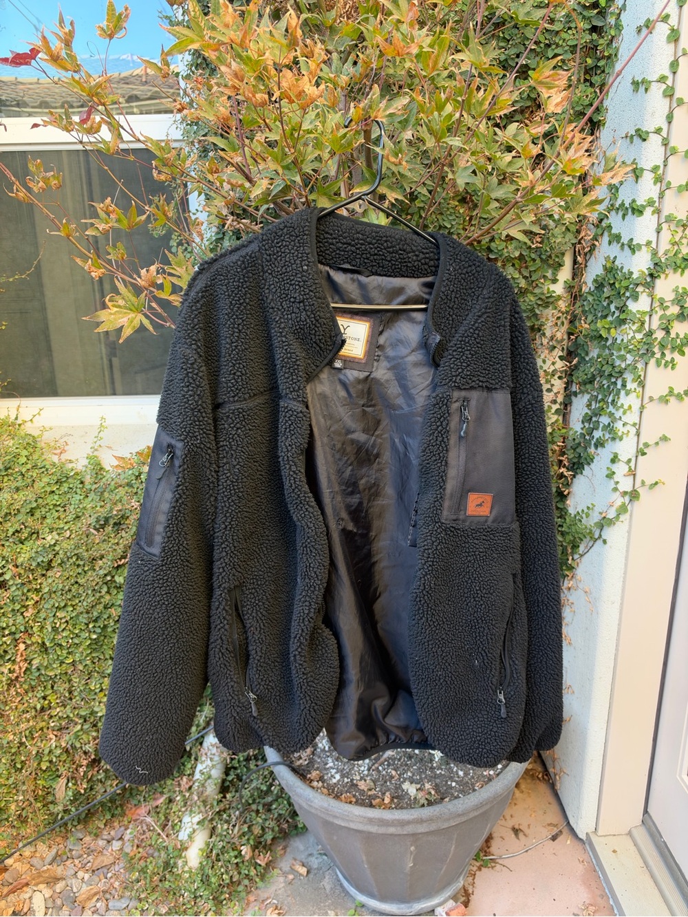Men's Black Lightweight Sherpa Shirt Jacket